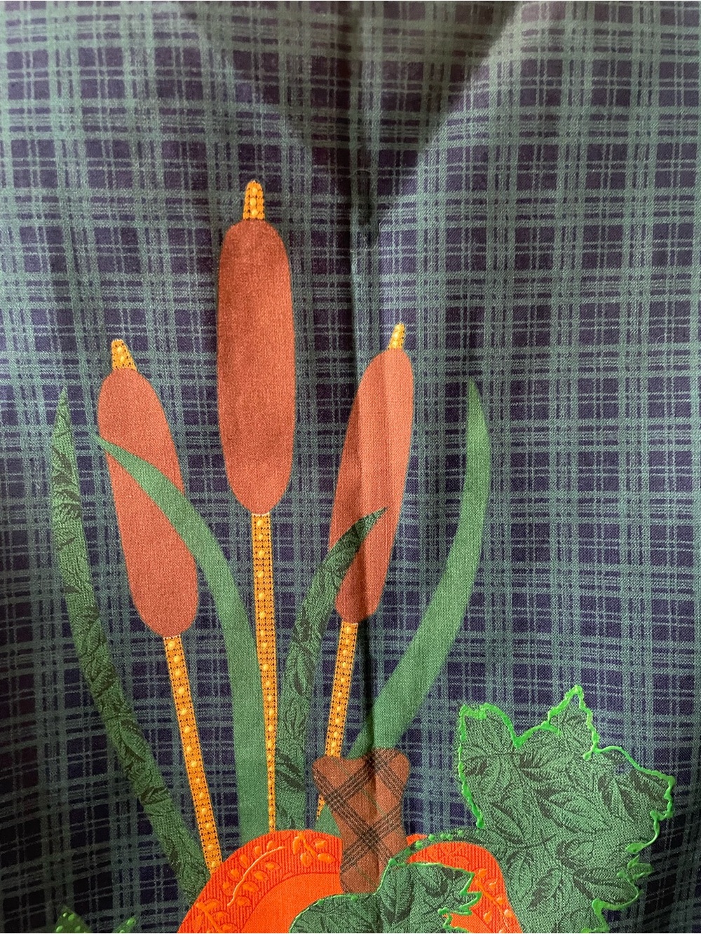 Vintage Handmade Artisan Cottagecore Fall Autumn Pumpkin Patchwork Novelty Vest - Picture 3 of 7